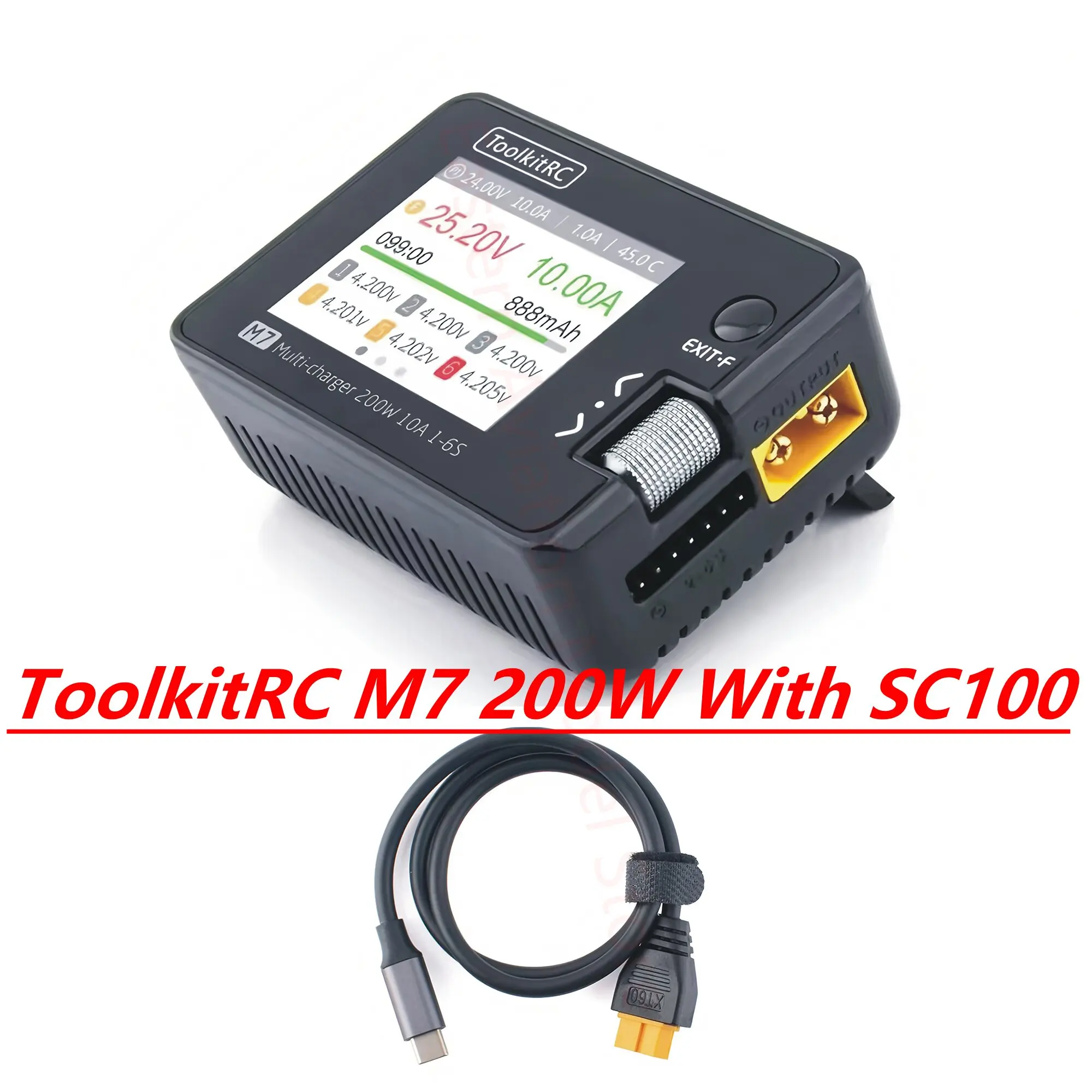 ToolkitRC M7 200 Вт SC100 балансное зарядное устройство разрядное устройство с ADP100 для 1-6S Lipo батареи сервопривод проверки напряжения приемник тест сигнала
ToolkitRC M7 200 Вт SC100 балансное зарядное устройство разрядное устройство с ADP100 для 1-6S Lipo батареи сервопривод проверки напряжения приемник тест сигнала