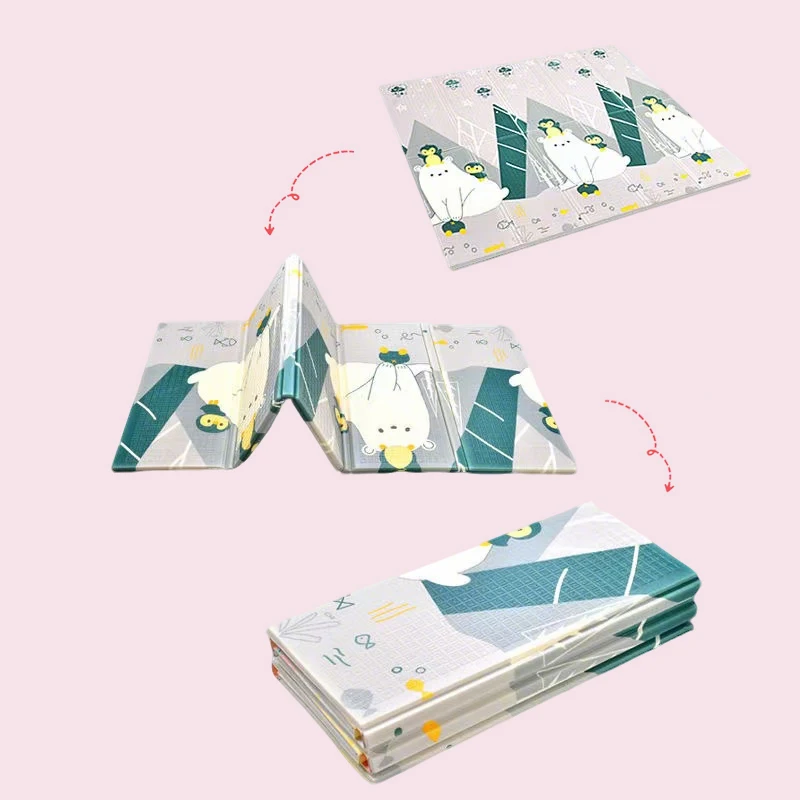 Thickened Foldable Baby Crawling Mat, Double-Sided Polar Bear & Penguin Alphabet, Early Learning, Stainproof Safe for Kids Room
Thickened Foldable Baby Crawling Mat, Double-Sided Polar Bear & Penguin Alphabet, Early Learning, Stainproof Safe for Kids Room