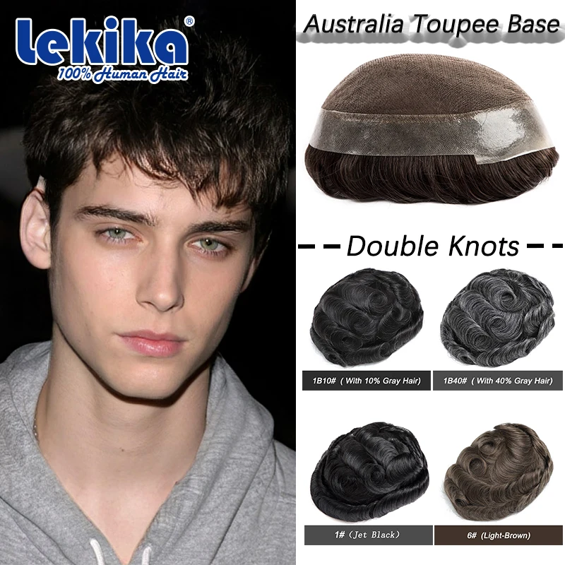 Updated Australia Toupee Men 0.06-0.08mm Soft PU & French Lace Handmade Male Hair Prosthesis Remy 100% Human Hair Wigs 6'' Unit
Updated Australia Toupee Men 0.06-0.08mm Soft PU & French Lace Handmade Male Hair Prosthesis Remy 100% Human Hair Wigs 6'' Unit