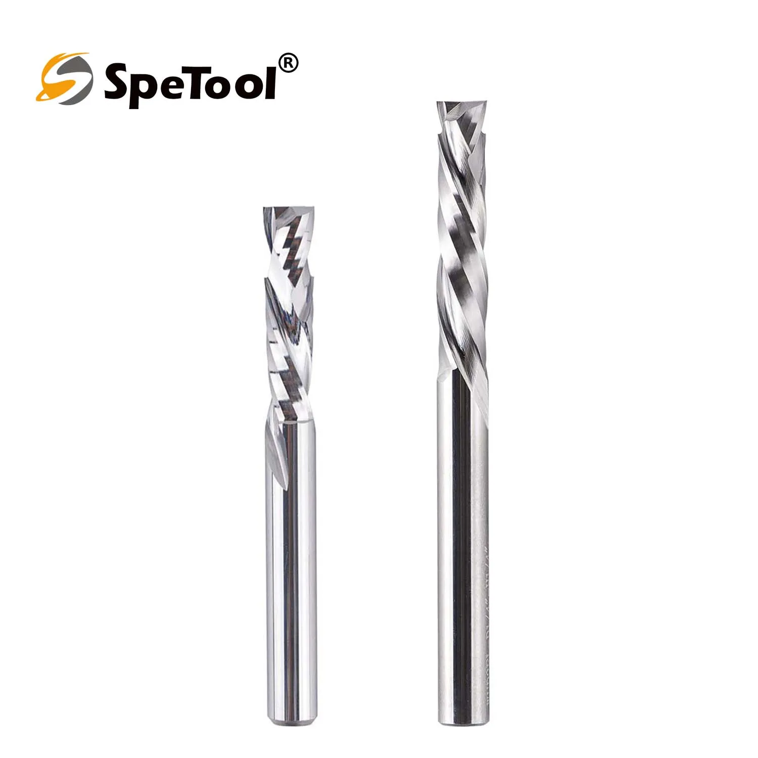 SpeTool 1PC 1/4 Inch Shank Up Down Cut Spiral Router Bit, Solid Carbide Compression End Mill, Woodworking Tool for Plywood, MDF
SpeTool 1PC 1/4 Inch Shank Up Down Cut Spiral Router Bit, Solid Carbide Compression End Mill, Woodworking Tool for Plywood, MDF