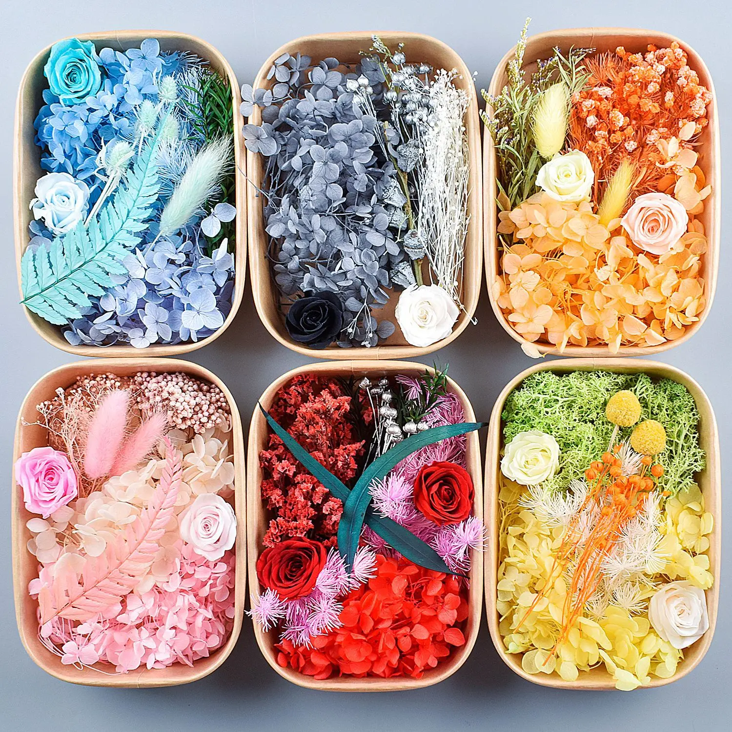 Dried Flower Mix Material for DIY Handmade Preserved Real Flowers Kit for Frame, Glass Dome, Candle Decor Eternal Flower Box Set
Dried Flower Mix Material for DIY Handmade Preserved Real Flowers Kit for Frame, Glass Dome, Candle Decor Eternal Flower Box Set