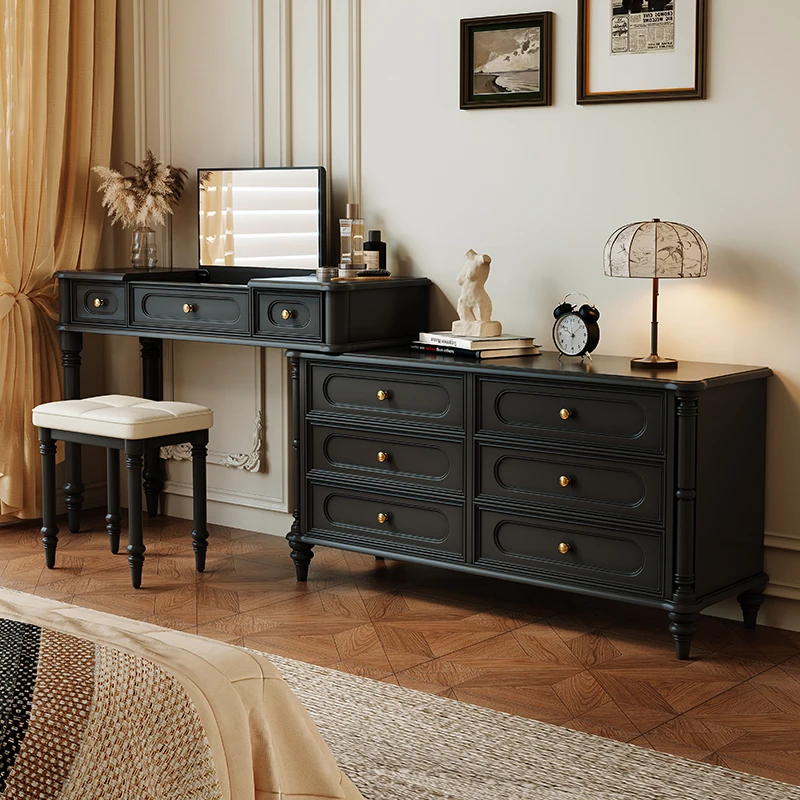 Retro Solid Wood Dresser, Chest, Integrated Medium and Ancient Style, Bedside Bedroom, Advanced Storage Cabinet
Retro Solid Wood Dresser, Chest, Integrated Medium and Ancient Style, Bedside Bedroom, Advanced Storage Cabinet