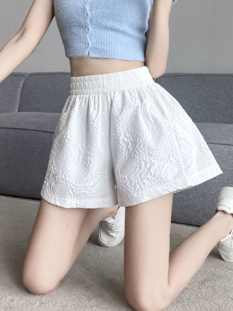 2024 Spring Summer Women New Elastic Waist Loose Shorts Female Thin Wide-leg Shorts Ladies Solid Color Casual Short Pants L236
2024 Spring Summer Women New Elastic Waist Loose Shorts Female Thin Wide-leg Shorts Ladies Solid Color Casual Short Pants L236