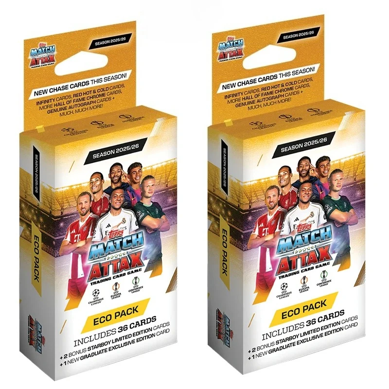 2026 NEW Season Topps UCC Match Attax Eco Pack Limited Edition Cards Premier League Soccer Cards Fan Collection Gift
2026 NEW Season Topps UCC Match Attax Eco Pack Limited Edition Cards Premier League Soccer Cards Fan Collection Gift