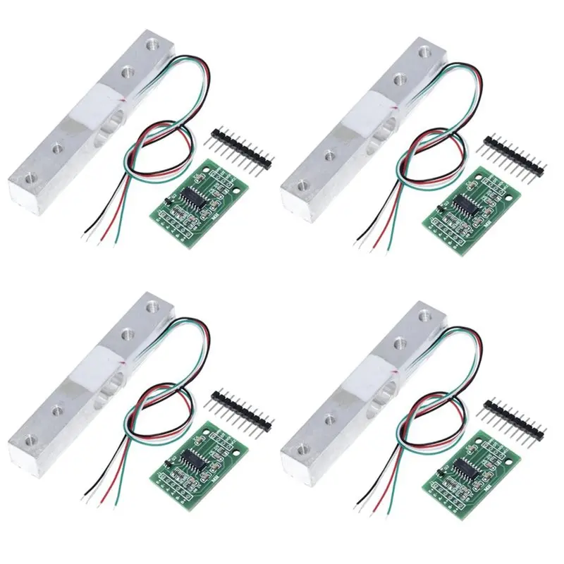 AS95-4 Sets Digital Load Cell Weight Sensor HX711 ADC Module Weighing Sensor For Arduino DIY Portable Electronic Kitchen Scale K
AS95-4 Sets Digital Load Cell Weight Sensor HX711 ADC Module Weighing Sensor For Arduino DIY Portable Electronic Kitchen Scale K