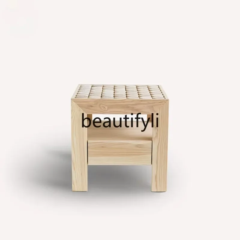 Creative square stool, dressing stool, wabi-sabi bedside table
Creative square stool, dressing stool, wabi-sabi bedside table