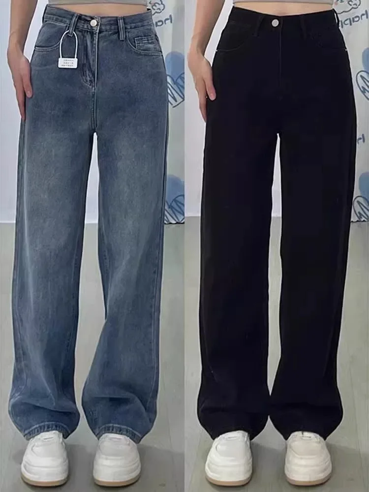 plus Size Women's Vintage Light Blue Straight Leg Jeans High Waist Loose Slimming Trousers for Spring Autumn And Winter
plus Size Women's Vintage Light Blue Straight Leg Jeans High Waist Loose Slimming Trousers for Spring Autumn And Winter