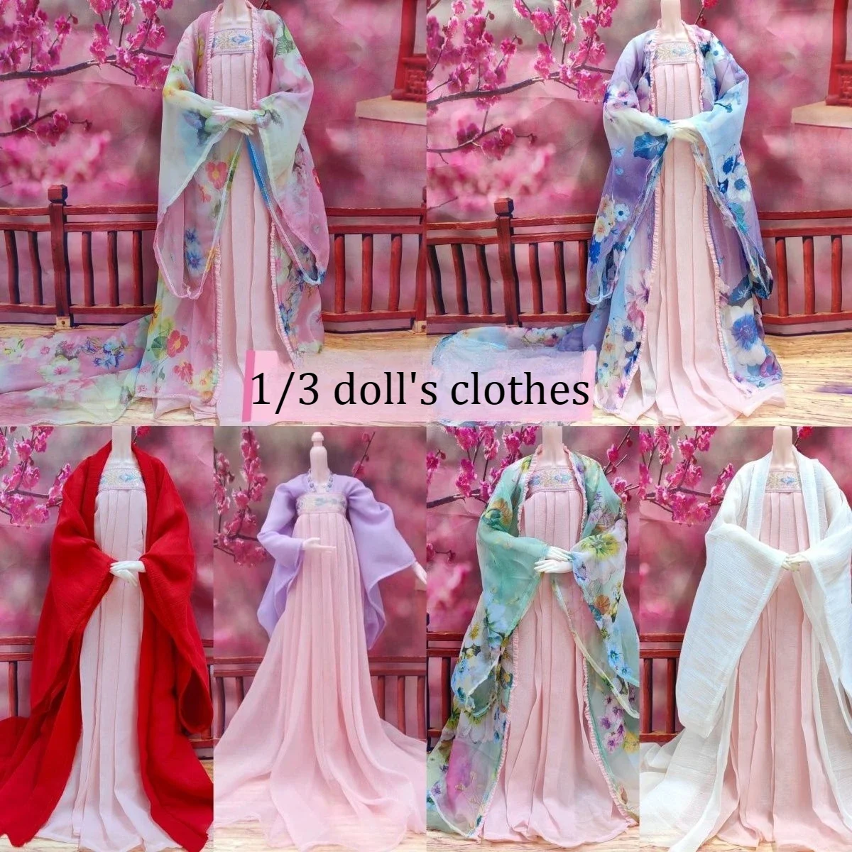 Кукольная одежда для 60-сантиметровой куклы Bjd Hanfu, костюм в древнем стиле, игрушки принцессы для девочек, платье, игровой домик 1/3, аксессуары для кукол, без куклы
Кукольная одежда для 60-сантиметровой куклы Bjd Hanfu, костюм в древнем стиле, игрушки принцессы для девочек, платье, игровой домик 1/3, аксессуары для кукол, без куклы