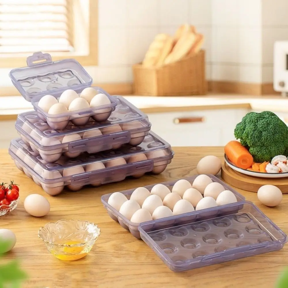 Plastic Egg Storage Box 6/15/24 Grids Space Saving Refrigerator Egg Organizer Anti-collision with Lid Egg Tray for Kitchen
Plastic Egg Storage Box 6/15/24 Grids Space Saving Refrigerator Egg Organizer Anti-collision with Lid Egg Tray for Kitchen