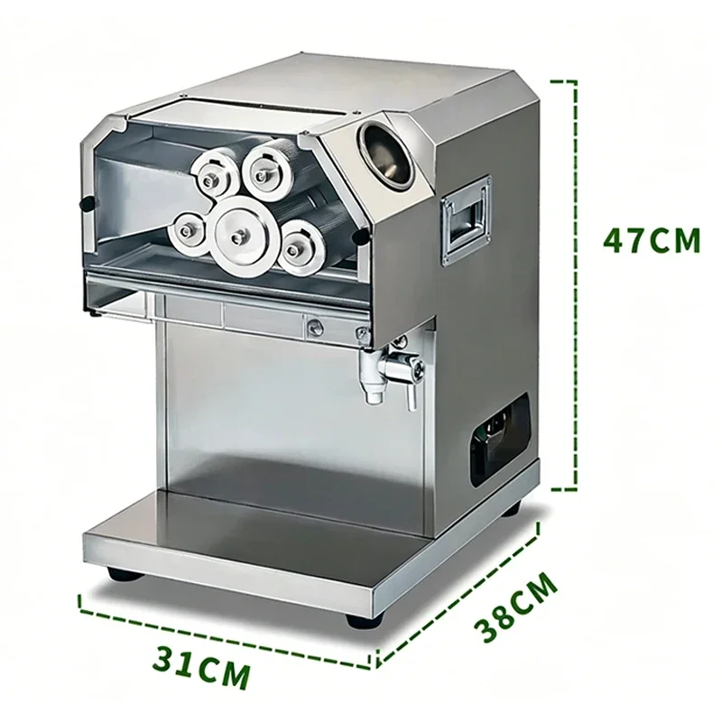 Electric Sugarcane Juicer, Commercial Roller-Press Juicer, Ideal for Beverage Shops, Fruit Shops, and Street Stalls 220V/110V
Electric Sugarcane Juicer, Commercial Roller-Press Juicer, Ideal for Beverage Shops, Fruit Shops, and Street Stalls 220V/110V