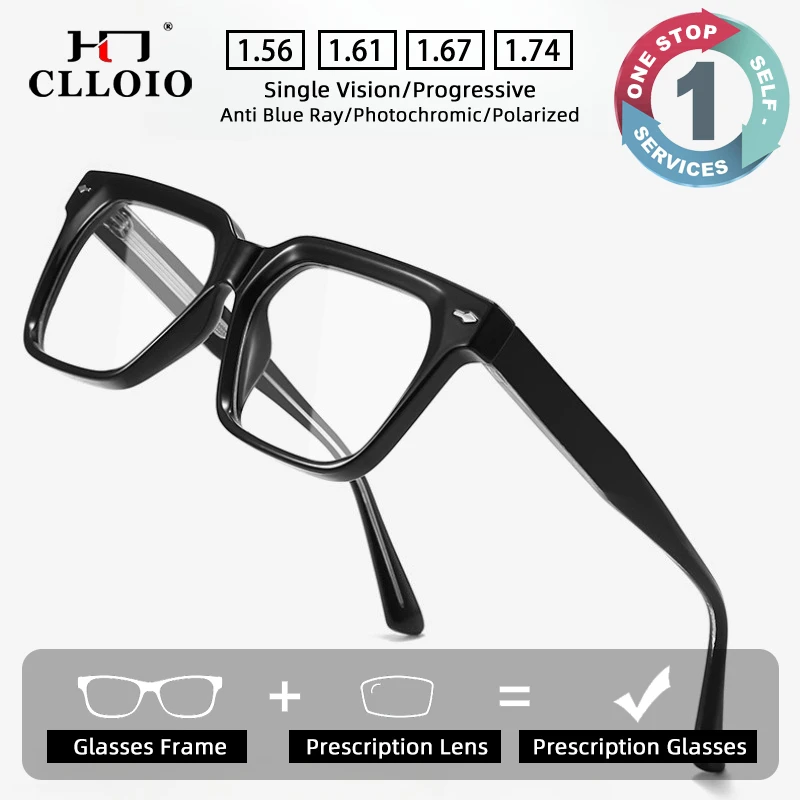 CLLOIO Classic Durable Prescription Glasses Blue Light Blocking Anti-Reflective Myopia Glasses TR90 Progressive Reading Eyewear
CLLOIO Classic Durable Prescription Glasses Blue Light Blocking Anti-Reflective Myopia Glasses TR90 Progressive Reading Eyewear