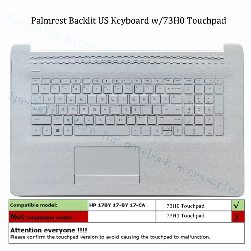 A+ New Palmrest Keyboard Touchpad Without Backlit For HP 17-CA 17-BY 17-BY0063cl US
A+ New Palmrest Keyboard Touchpad Without Backlit For HP 17-CA 17-BY 17-BY0063cl US
