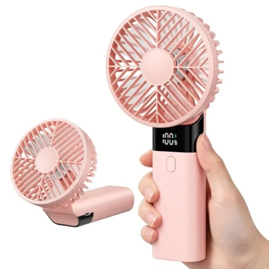 Handheld Fan Rechargeable, Portable Mini Fan, Up to 10H Runtime, 180° Foldable Personal Fan, USB Travel Fan with 3000mAh Batter
Handheld Fan Rechargeable, Portable Mini Fan, Up to 10H Runtime, 180° Foldable Personal Fan, USB Travel Fan with 3000mAh Batter