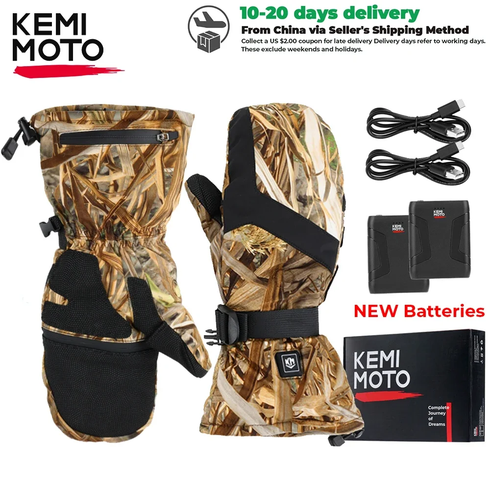 KEMIMOTO Heated Hunting Gloves Winter Fishing Heating Gloves Windproof Warm Touch Screen For Skiing Snowmobile Outdoor Hiking
KEMIMOTO Heated Hunting Gloves Winter Fishing Heating Gloves Windproof Warm Touch Screen For Skiing Snowmobile Outdoor Hiking