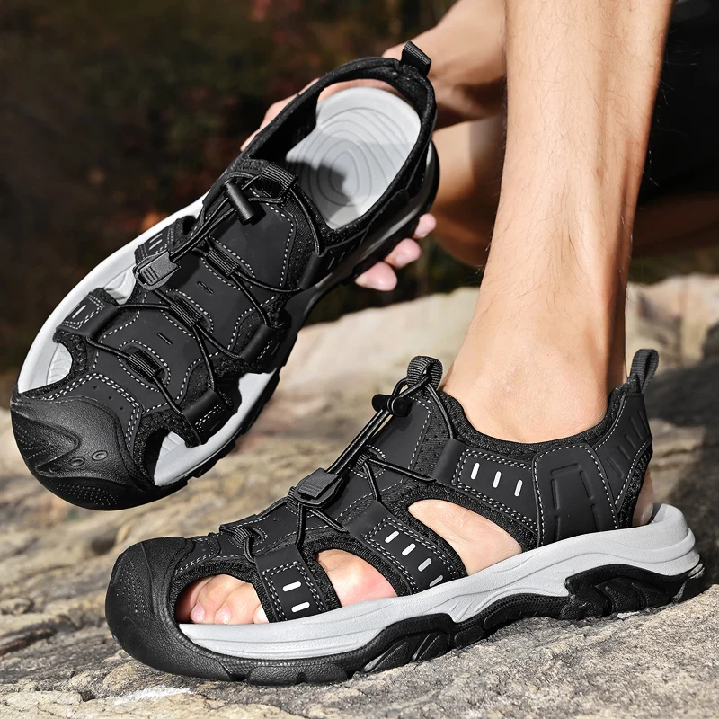 Fashionable Wear-resistant Anti Slip Sole Men's Beach Camping Shoes Summer Hot Selling Sandals Men's Hollowed Out Casual Shoes
Fashionable Wear-resistant Anti Slip Sole Men's Beach Camping Shoes Summer Hot Selling Sandals Men's Hollowed Out Casual Shoes