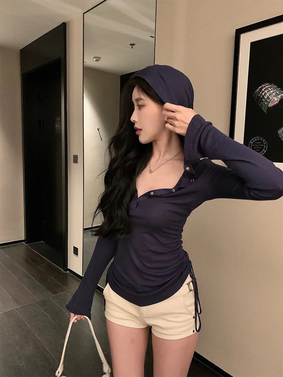 Летняя облегающая футболка He Chenxi Long Sve V-Ne Hat, женская повседневная верхняя одежда с защитой от ультрафиолета Pure Desire Faion
Летняя облегающая футболка He Chenxi Long Sve V-Ne Hat, женская повседневная верхняя одежда с защитой от ультрафиолета Pure Desire Faion