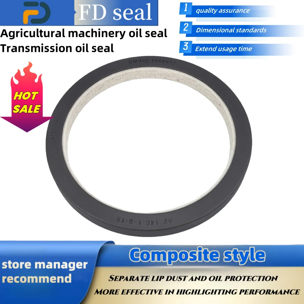 Tractor Shaft Seal 140*170*15mm NBR+AU Gearbox Seal COMBI Dual Lip Drive Shaft O-Ring Repair Tool ISO 9001 2008
Tractor Shaft Seal 140*170*15mm NBR+AU Gearbox Seal COMBI Dual Lip Drive Shaft O-Ring Repair Tool ISO 9001 2008