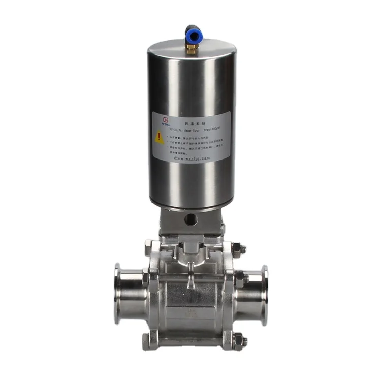 Sanitary Grade Stainless Steel Direct Pneumatic Actuated Tri- Clamp 3pcs Ball Valve
Sanitary Grade Stainless Steel Direct Pneumatic Actuated Tri- Clamp 3pcs Ball Valve