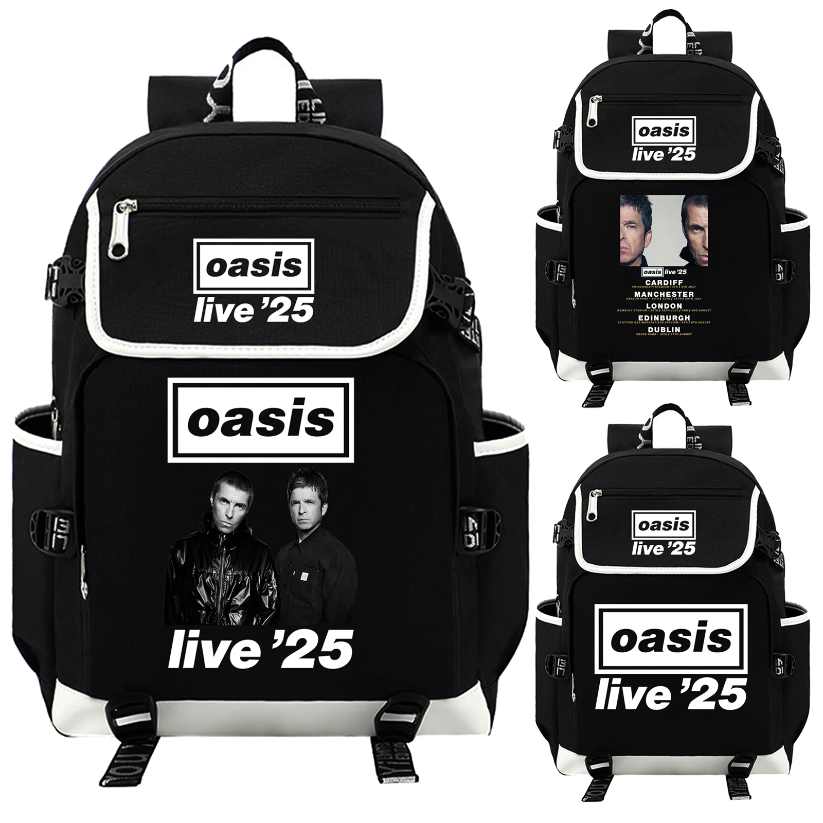 Рюкзак OASIS Live 25 Tour 2025 для девочек и мальчиков, студенческий подростковый рюкзак, женские повседневные школьные сумки, дорожные Mochila 
Рюкзак OASIS Live 25 Tour 2025 для девочек и мальчиков, студенческий подростковый рюкзак, женские повседневные школьные сумки, дорожные Mochila