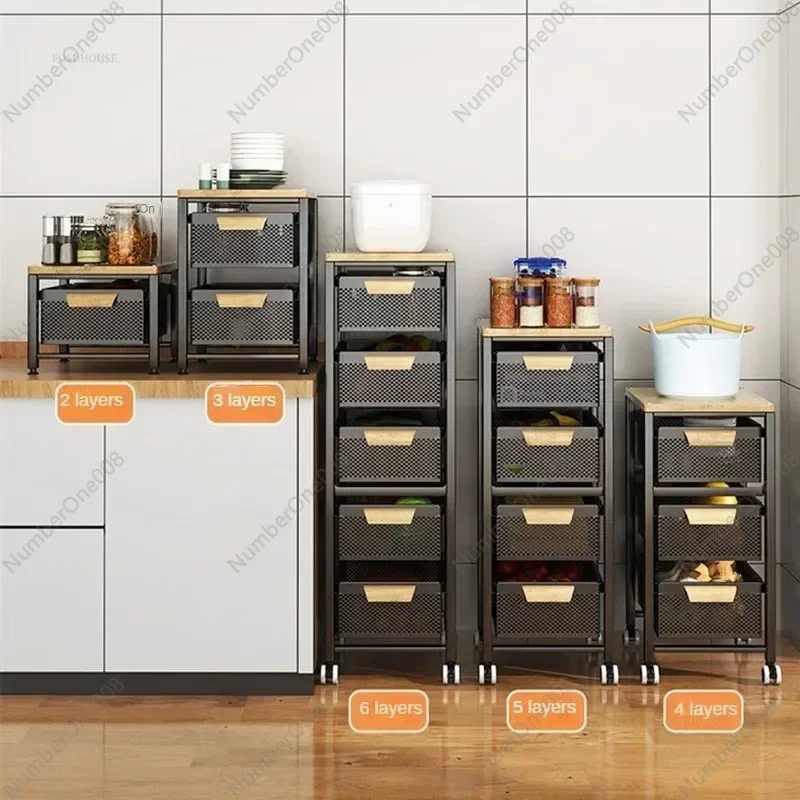 Drawer Type Kitchen Trolleys Household Movable Narrow Kitchen Organizer Cart with Wheel Multi-layer Vegetable Auxiliary Cartss B
Drawer Type Kitchen Trolleys Household Movable Narrow Kitchen Organizer Cart with Wheel Multi-layer Vegetable Auxiliary Cartss B