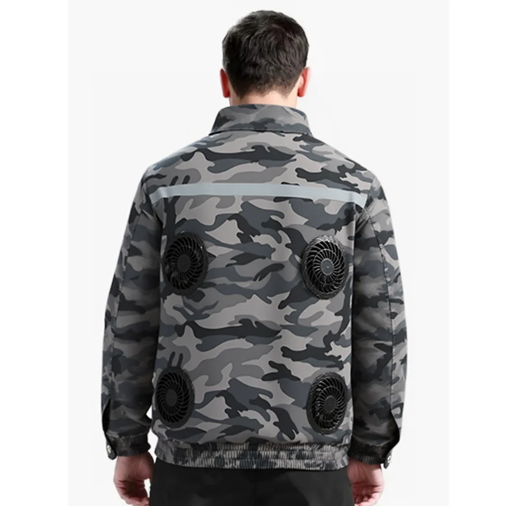 COMXZ Men's Fan Jacket Fashion USB Charging Cooling Tooling Coat Outdoor Camping Fishing Refrigeration Air Conditioning Suit
COMXZ Men's Fan Jacket Fashion USB Charging Cooling Tooling Coat Outdoor Camping Fishing Refrigeration Air Conditioning Suit