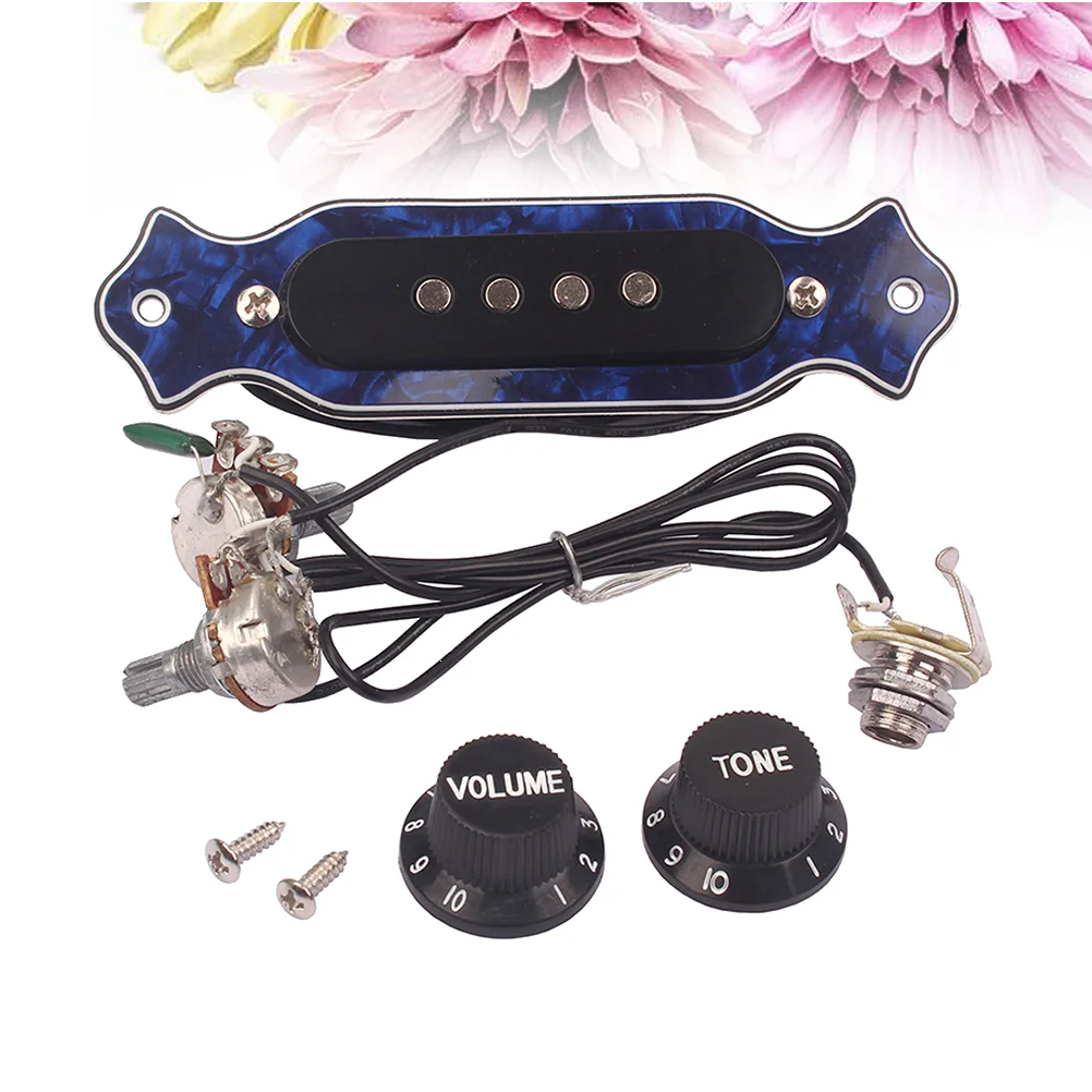 Soundhole Active Pickup Sound Hole Pickup with Tone Volume Controller Knobs For 4-String Electric Box Guitar Pick
Soundhole Active Pickup Sound Hole Pickup with Tone Volume Controller Knobs For 4-String Electric Box Guitar Pick