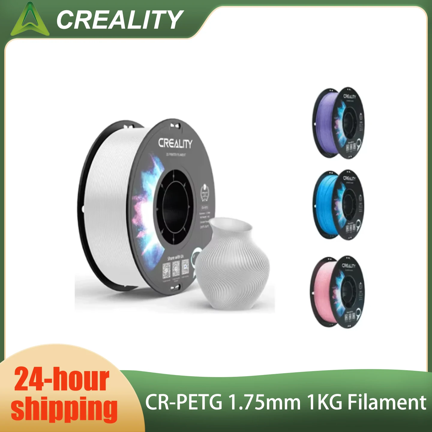 Филамент CREALITY CR-PETG, новые цвета, 1 кг, 1,75 мм, высокотемпературный, экологичный, без запаха, нетоксичный, отличный для 3D-принтеров
Филамент CREALITY CR-PETG, новые цвета, 1 кг, 1,75 мм, высокотемпературный, экологичный, без запаха, нетоксичный, отличный для 3D-принтеров