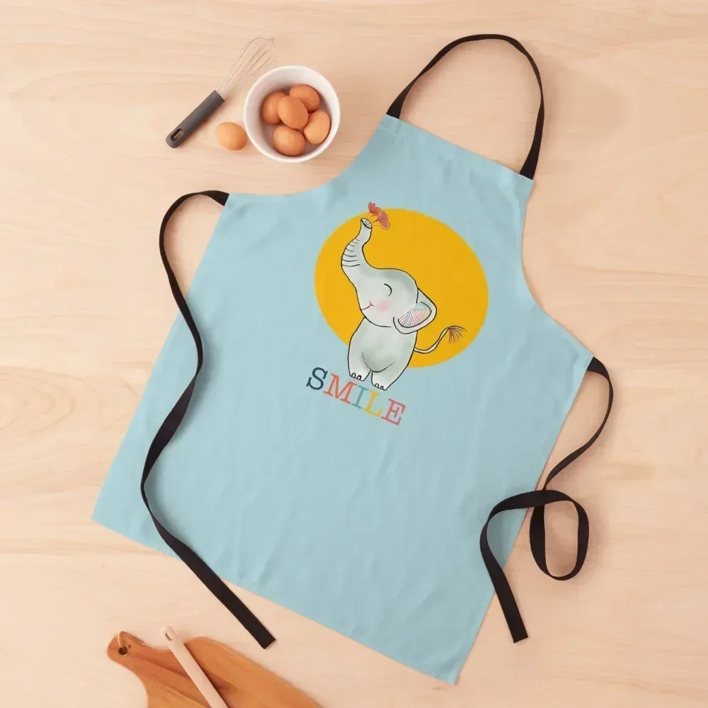 Elephant says "SMILE" Apron work gowns for women cleaning For Kitchen Women Restaurant Kitchen Equipment Art Apron
Elephant says "SMILE" Apron work gowns for women cleaning For Kitchen Women Restaurant Kitchen Equipment Art Apron