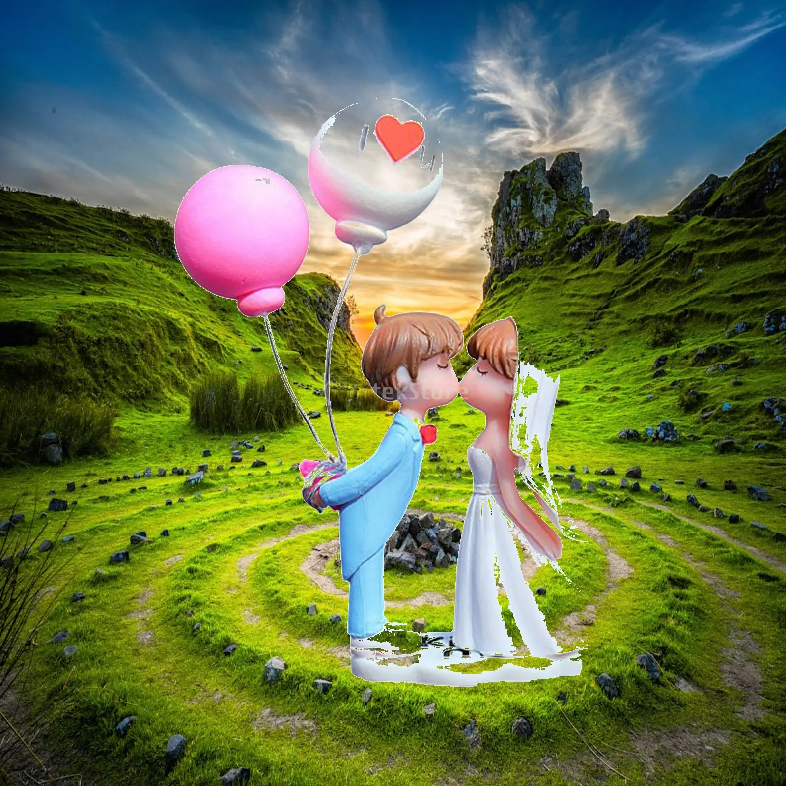 Figurines Balloon Ornament Car Decoration Lovely Couple Car Decoration Resin for
Figurines Balloon Ornament Car Decoration Lovely Couple Car Decoration Resin for