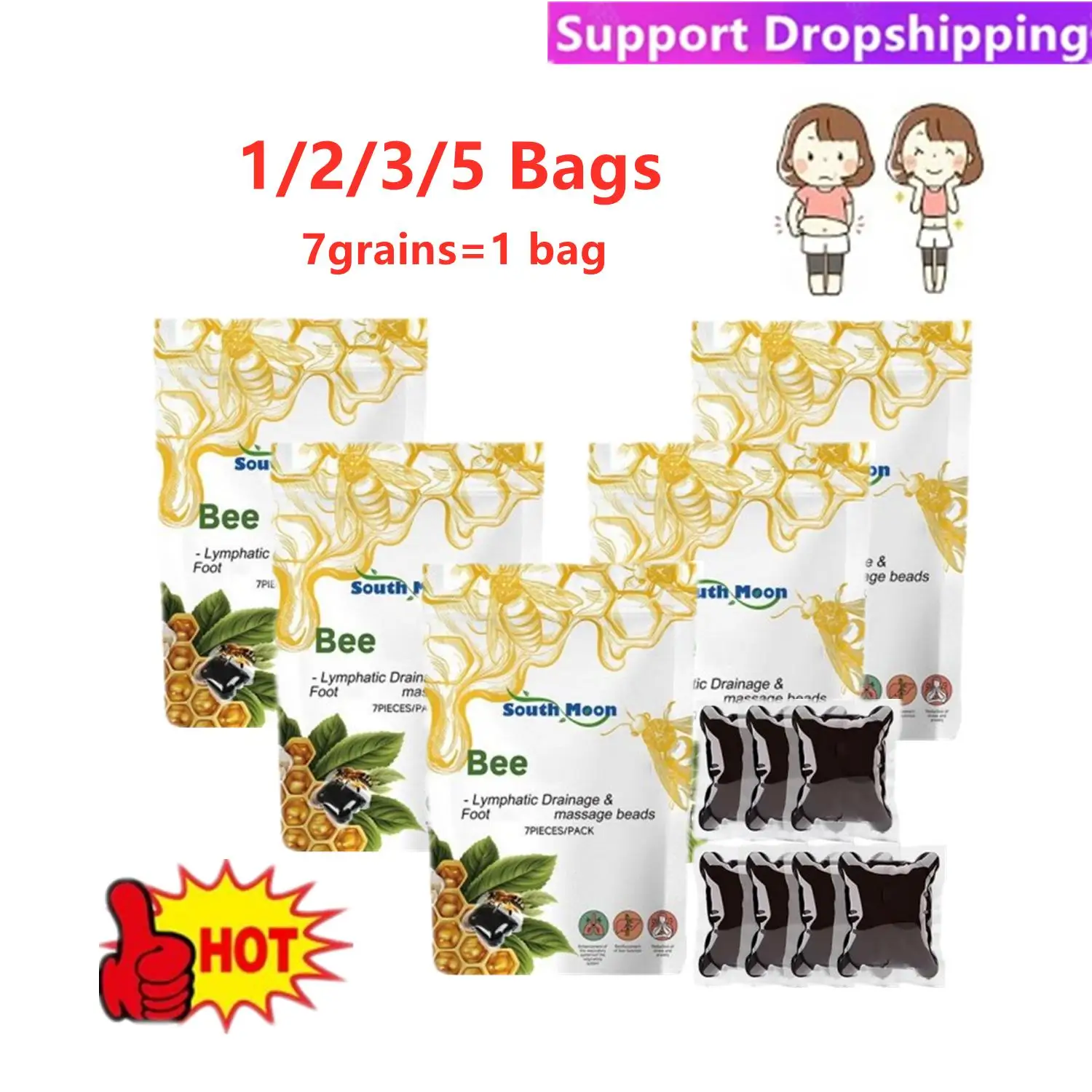 7/14/21/35 Grains Bee Foot Soak Beads Effectively Promote Blood Circulation And Make Legs Slimmer Health Care
7/14/21/35 Grains Bee Foot Soak Beads Effectively Promote Blood Circulation And Make Legs Slimmer Health Care
