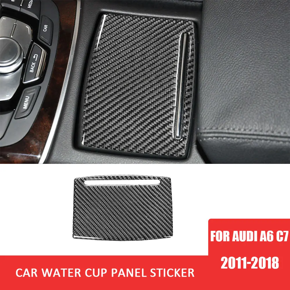 Car Water Cup Cover Panel Carbon Fiber Decor Cover for Audi A6 C7 2011-2018 Auto Interior Decoration Accessories
Car Water Cup Cover Panel Carbon Fiber Decor Cover for Audi A6 C7 2011-2018 Auto Interior Decoration Accessories