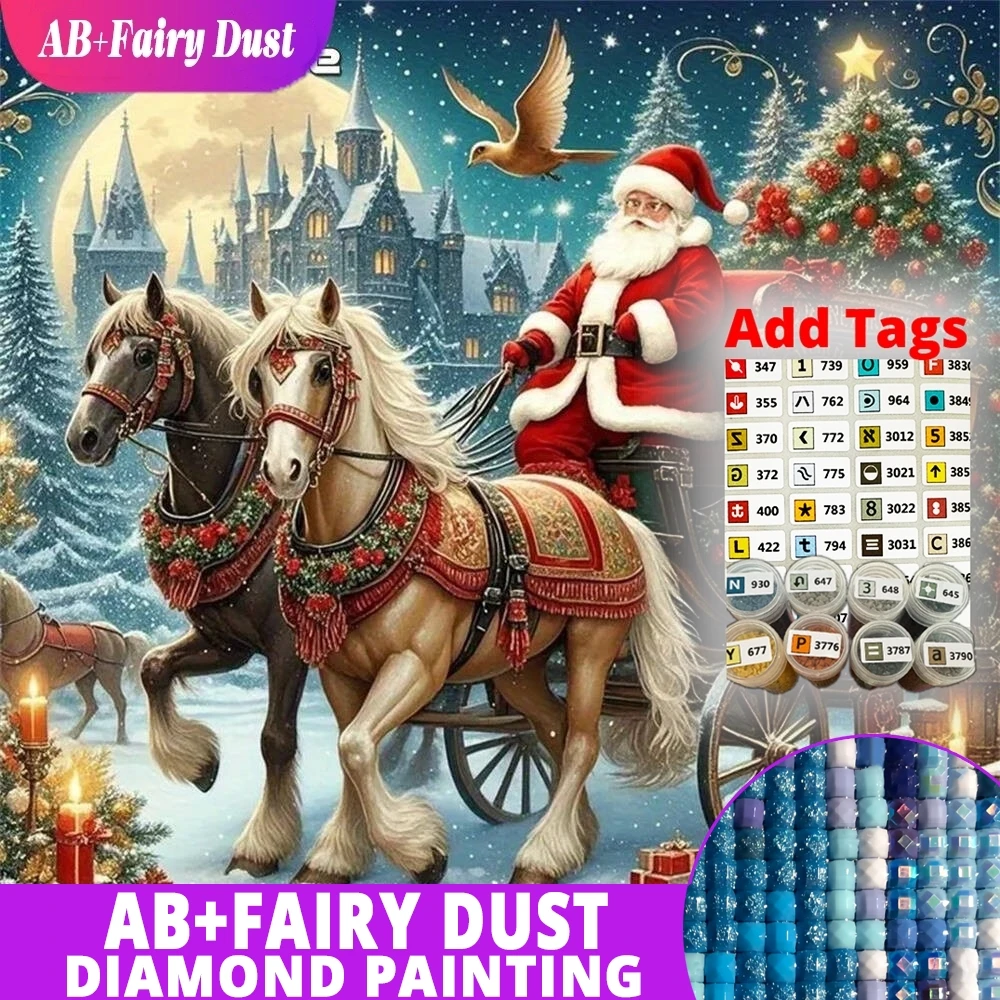 AB Фея Пыль Алмазная картина Санта-Клаус Портрет Рождество DIY Новая коллекция Луна Мозаика Лошадь Карета Праздничные подарки
AB Фея Пыль Алмазная картина Санта-Клаус Портрет Рождество DIY Новая коллекция Луна Мозаика Лошадь Карета Праздничные подарки