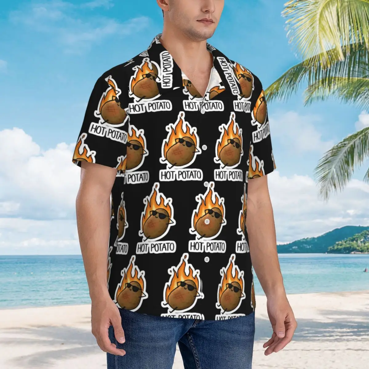 Fisher Potato Hawaiian Shirts Casual Men Short Sleeve Shirt for Summer Beach Men's Button Tops
Fisher Potato Hawaiian Shirts Casual Men Short Sleeve Shirt for Summer Beach Men's Button Tops