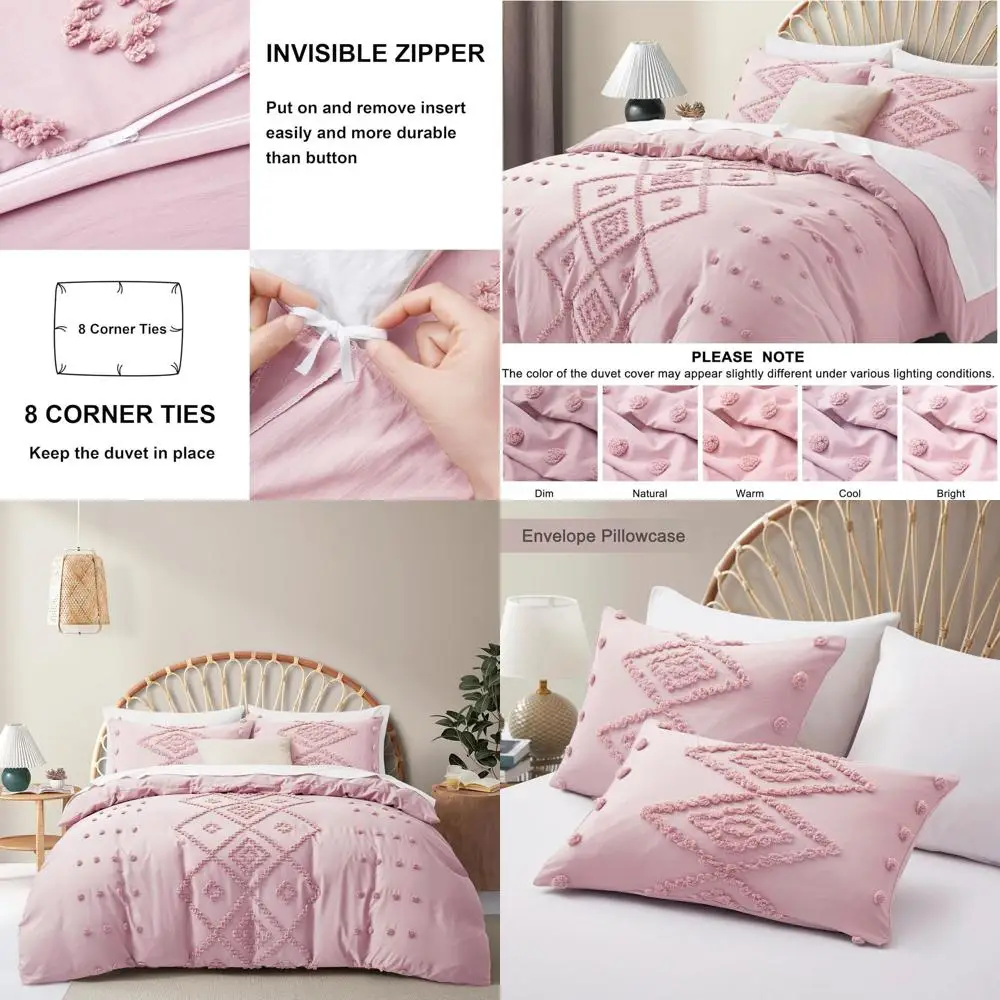 Комплект пододеяльников King Size с вышивкой в стиле бохо, мягкое и легкое постельное белье на все сезоны, 3 предмета в стиле шебби-шик розового цвета (104x90)
Комплект пододеяльников King Size с вышивкой в стиле бохо, мягкое и легкое постельное белье на все сезоны, 3 предмета в стиле шебби-шик розового цвета (104x90)