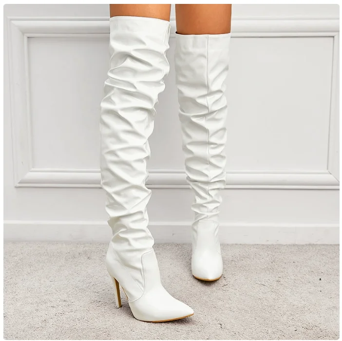 Fashion Spring White Sexy Over-the-Knee Side Autumn Slip-On Pointed Toe Shoes NEW Fashion Striped Thin Heels Ladies Boots Large
Fashion Spring White Sexy Over-the-Knee Side Autumn Slip-On Pointed Toe Shoes NEW Fashion Striped Thin Heels Ladies Boots Large
