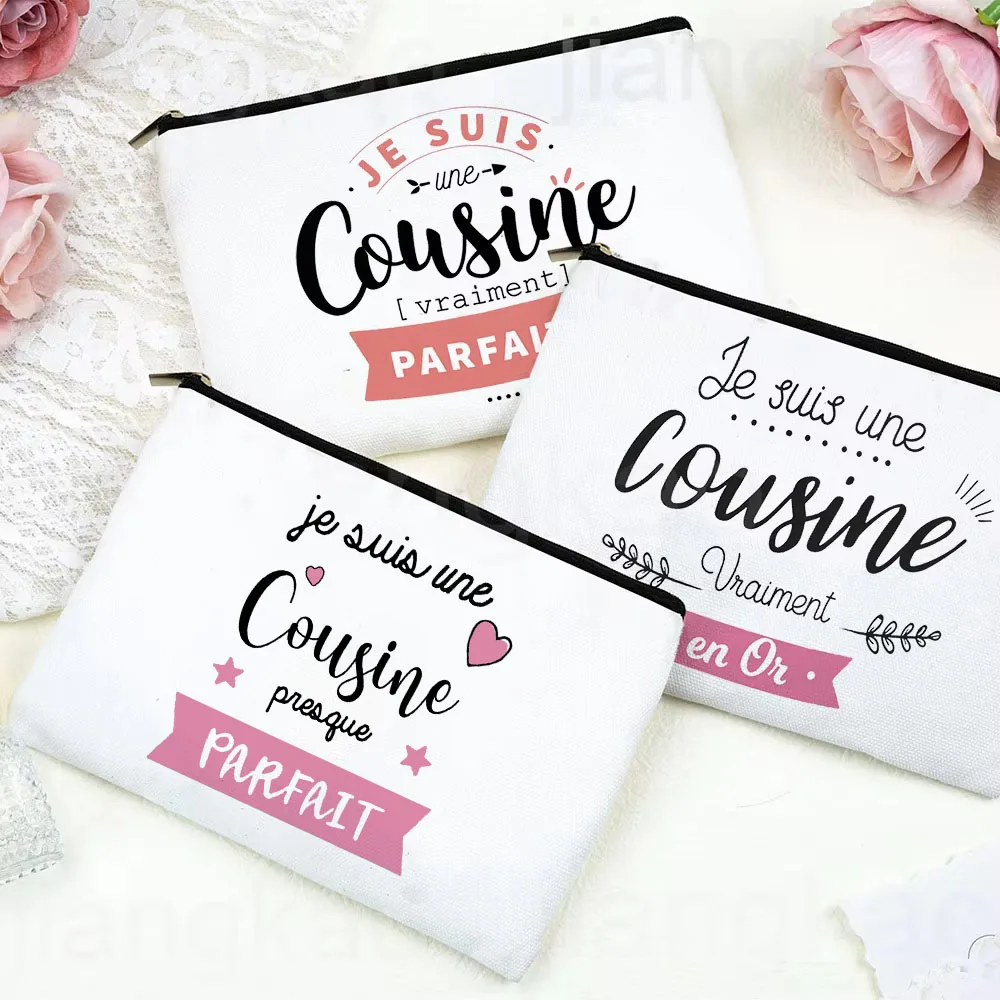 Best Cousin in The World French Print Makeup Bag Pouch Women Travel Neceser Toiletry Storage Bags Cosmetic Bag Gift for Cousins
Best Cousin in The World French Print Makeup Bag Pouch Women Travel Neceser Toiletry Storage Bags Cosmetic Bag Gift for Cousins