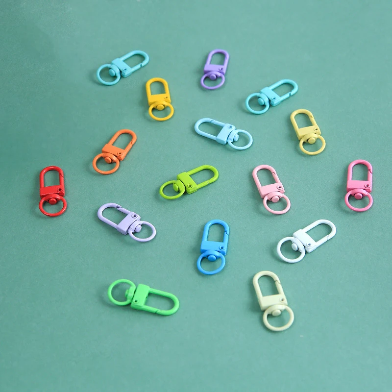 30/50PCS Colorful Painted Alloy Keychains Rotating Buckle DIY Handmade Beads Accessories Bag Phone Hanging Ornament Home Decor
30/50PCS Colorful Painted Alloy Keychains Rotating Buckle DIY Handmade Beads Accessories Bag Phone Hanging Ornament Home Decor