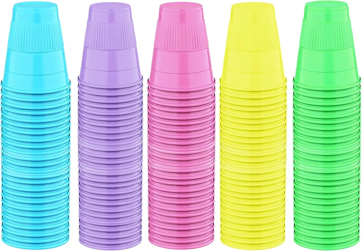 Disposable Cups | 500 Pack | 5 oz Plastic Cups, Small Bathroom Cups, Assorted Colors, Perfect for Kids
Disposable Cups | 500 Pack | 5 oz Plastic Cups, Small Bathroom Cups, Assorted Colors, Perfect for Kids