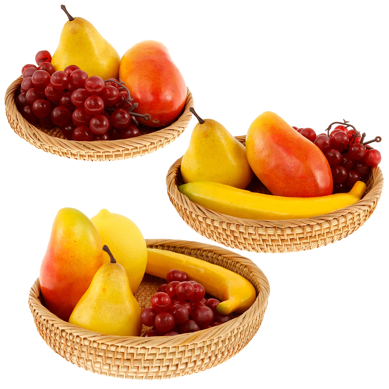 3 Pcs Round Rattan Tray Handwoven Rattan Serving Tray Decorative Serving Basket Multifunctional Rattan Organizer Basket for
3 Pcs Round Rattan Tray Handwoven Rattan Serving Tray Decorative Serving Basket Multifunctional Rattan Organizer Basket for