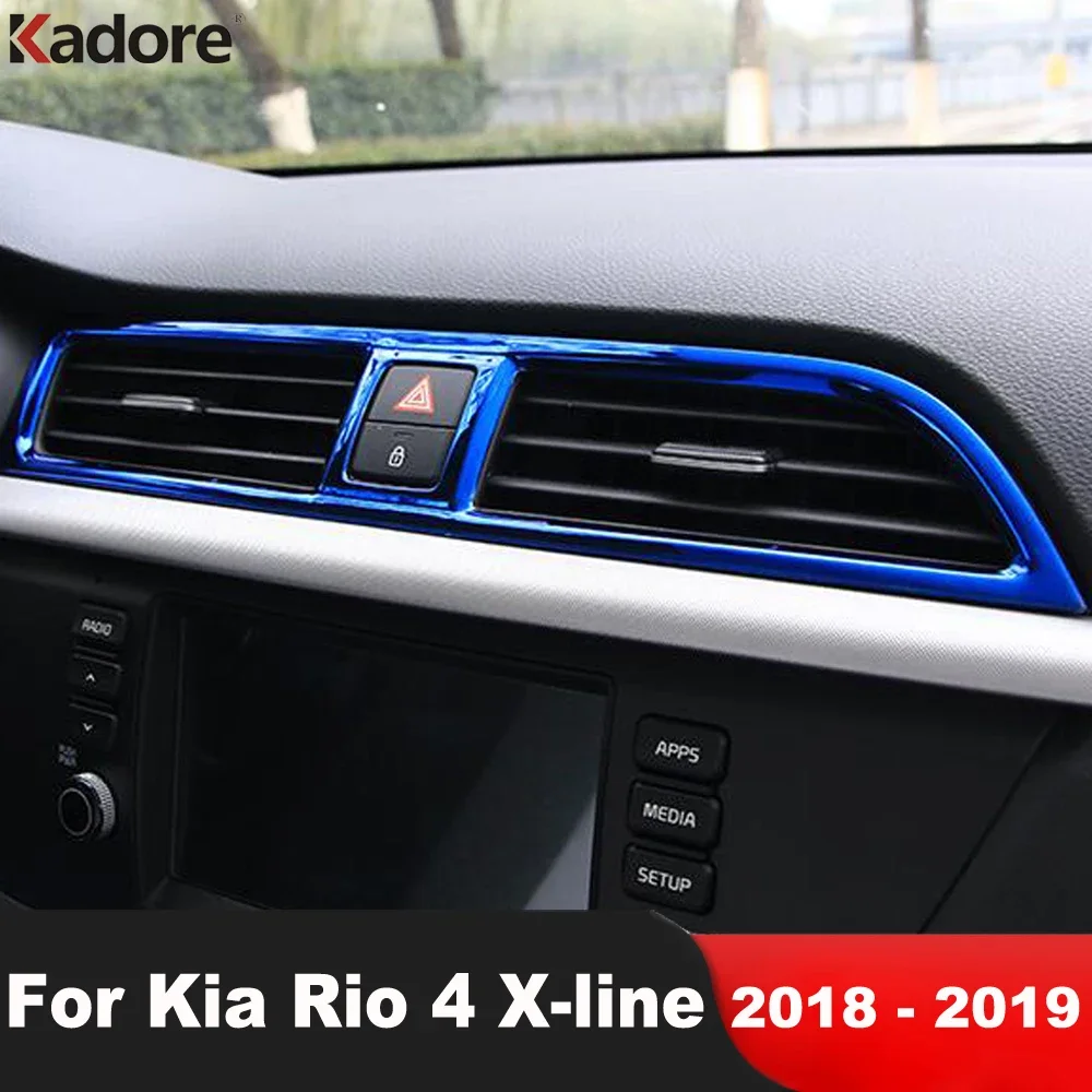Для Kia Rio 4 X-line 2018 2019, автомобильный центр из нержавеющей стали, вентиляционное отверстие для кондиционера, накладка, внутренние молдинги, аксессуары
Для Kia Rio 4 X-line 2018 2019, автомобильный центр из нержавеющей стали, вентиляционное отверстие для кондиционера, накладка, внутренние молдинги, аксессуары