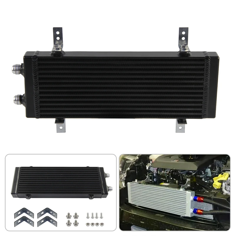 Universal Dual Pass Bar & Plate Oil Cooler Medium Core:14"x5.5"x1.58" + Screws
Universal Dual Pass Bar & Plate Oil Cooler Medium Core:14"x5.5"x1.58" + Screws