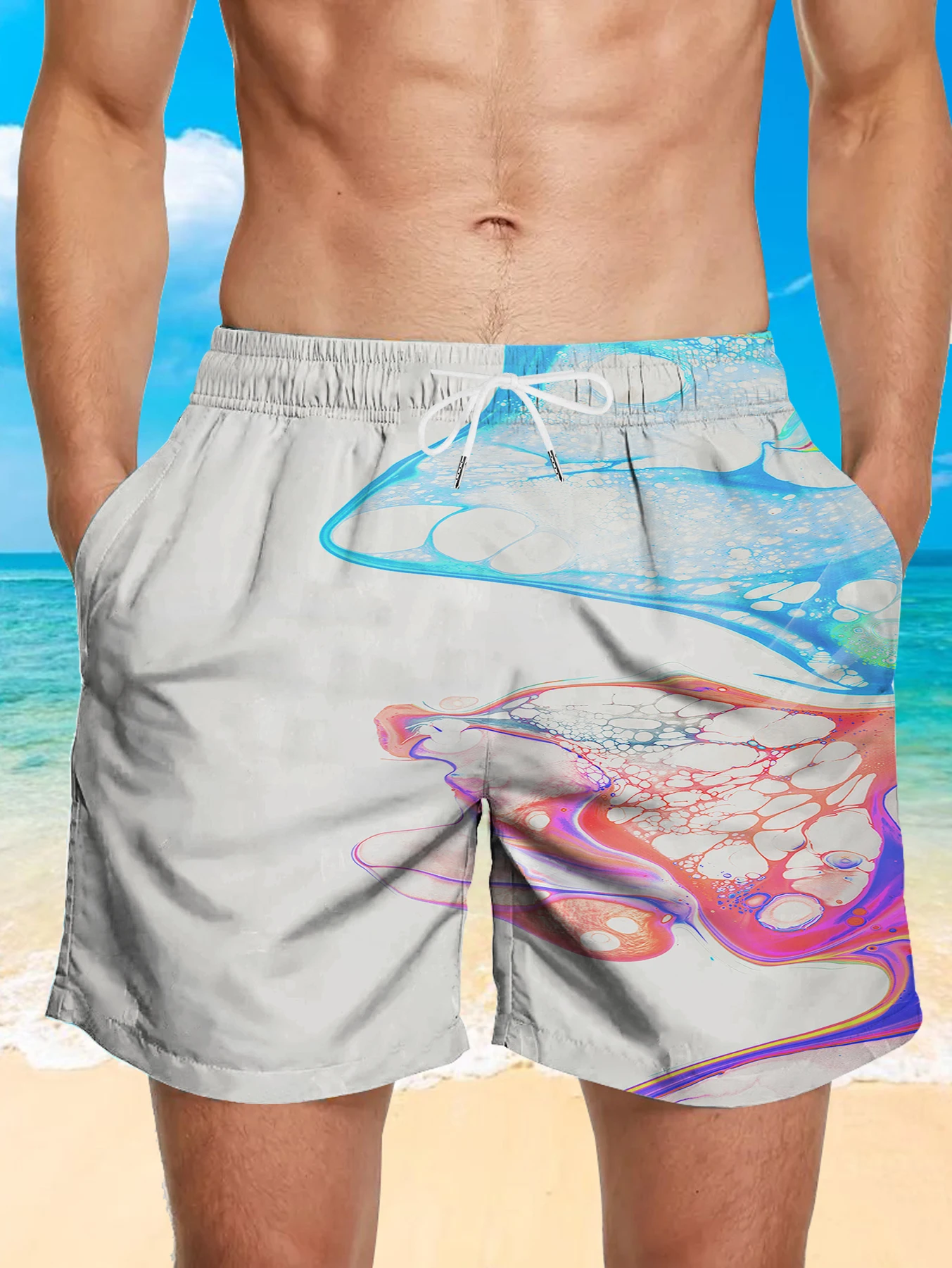 Classic Full Print Beach Pants Men Digital Printed Quick Dry Polyester Short Pants
Classic Full Print Beach Pants Men Digital Printed Quick Dry Polyester Short Pants
