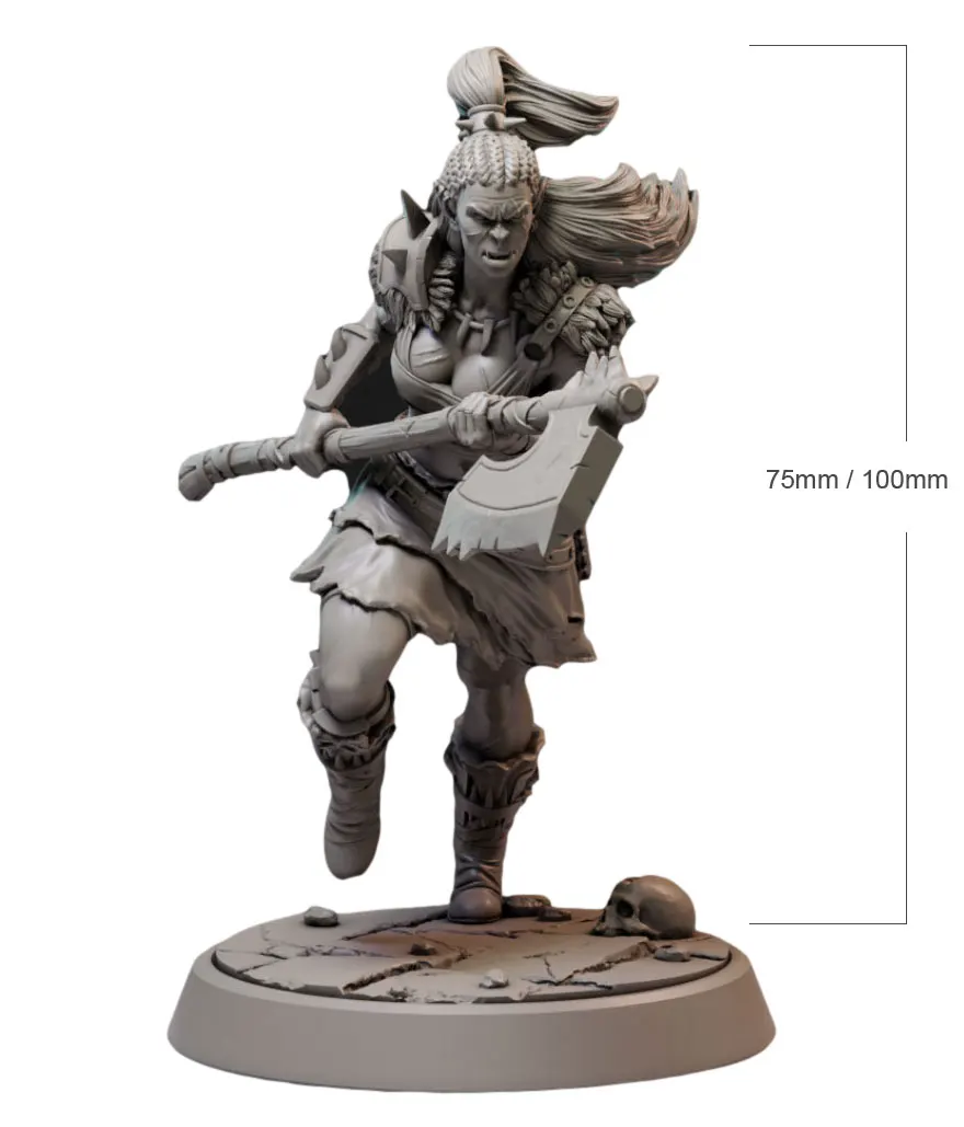 1/24, 75 мм, 1/18, 100 мм, набор моделей из смолы, Orc, Женская фигурка воина, Неокрашенная, без цветов, искусственная кожа
1/24, 75 мм, 1/18, 100 мм, набор моделей из смолы, Orc, Женская фигурка воина, Неокрашенная, без цветов, искусственная кожа