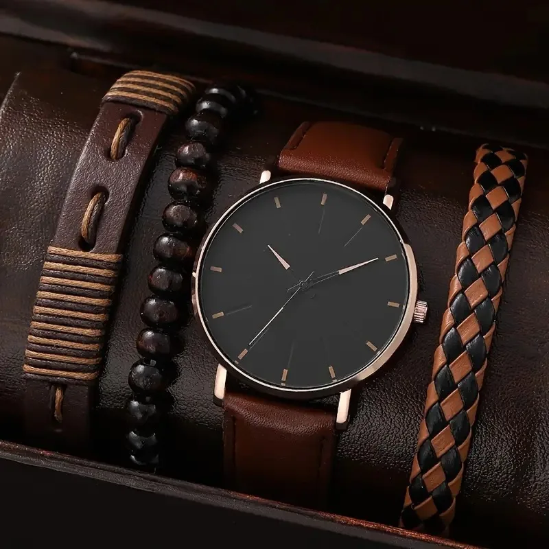 4/5PCS Fashion Men Watches Casual Male's Quartz Watch Bracelets Set Relogio Masculino Reloj Hombre(Without Box)
4/5PCS Fashion Men Watches Casual Male's Quartz Watch Bracelets Set Relogio Masculino Reloj Hombre(Without Box)