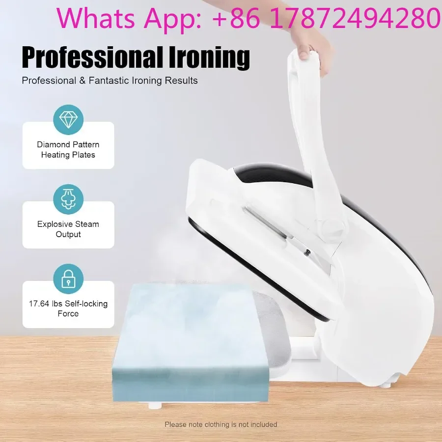 Digital Steam Press with Touch Screen and 5 Modes for Rapid Ironing in Ideal for Home Business
Digital Steam Press with Touch Screen and 5 Modes for Rapid Ironing in Ideal for Home Business