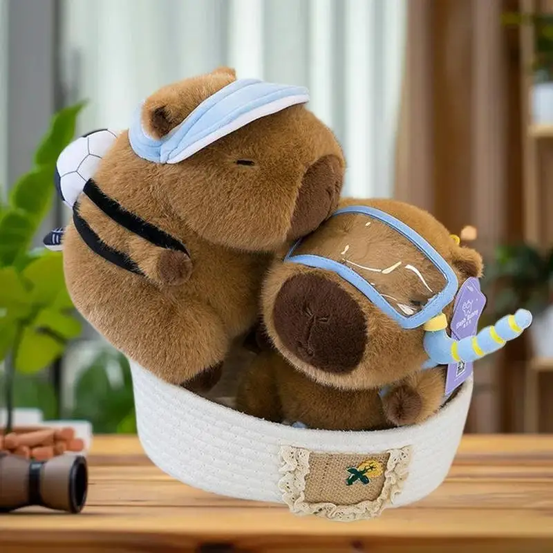 Pool-Themed 22cm Capybara Plush Toy, Kawaii Summer Football Doll, Room Décor Gift for Kids
Pool-Themed 22cm Capybara Plush Toy, Kawaii Summer Football Doll, Room Décor Gift for Kids