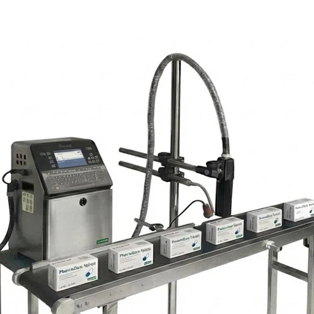 Cij printer high speed automatic small character valid period batch number barcode printer for the production of industrial mark
Cij printer high speed automatic small character valid period batch number barcode printer for the production of industrial mark