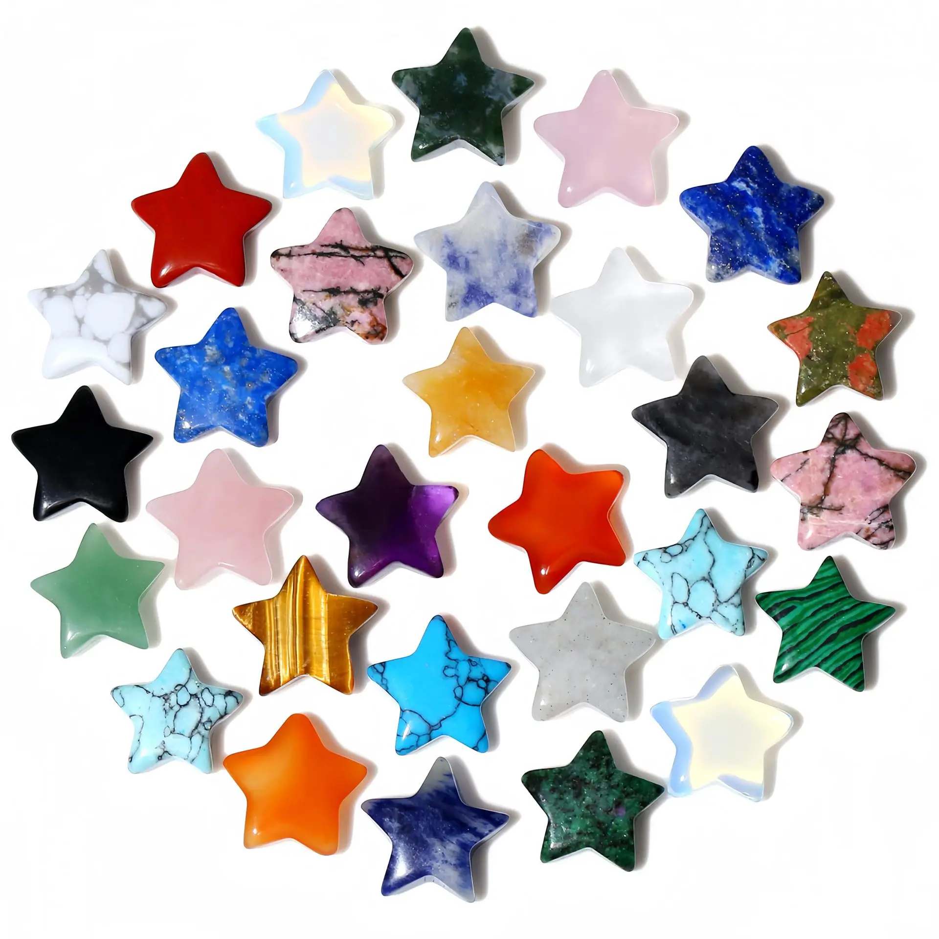 20 pcs/bag Natural Ornament Crafts Healing Semi Precious Stones Small Gems Gemstones and Crystals Jewelry Ball Pentagram Mini
20 pcs/bag Natural Ornament Crafts Healing Semi Precious Stones Small Gems Gemstones and Crystals Jewelry Ball Pentagram Mini