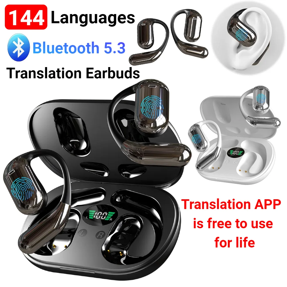 Наушники-переводки 144 языка, наушники-переводки с искусственным интеллектом в реальном времени, Bluetooth 5,3, крючок-перевод для путешествий, бизнеса
Наушники-переводки 144 языка, наушники-переводки с искусственным интеллектом в реальном времени, Bluetooth 5,3, крючок-перевод для путешествий, бизнеса