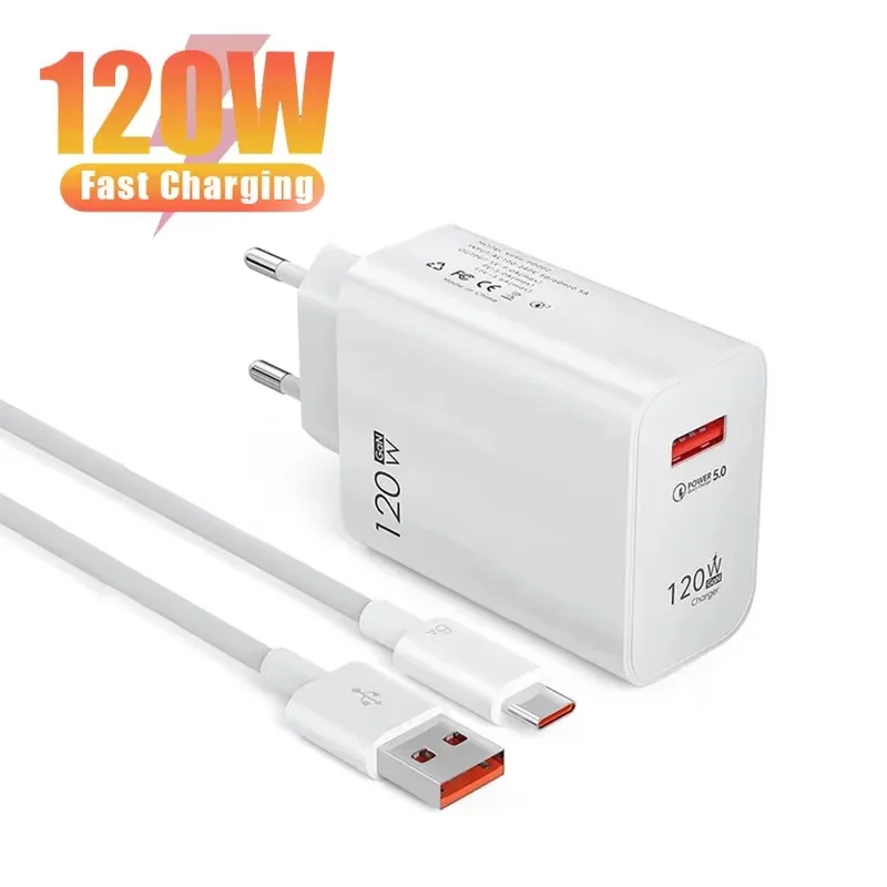 GaN 120W USB Fast Charging Charger Quick Charge Adapter for Xiaomi Redmi Note 11 12 Pro Plus Mi 14 13 Wall Charger Type C Cable
GaN 120W USB Fast Charging Charger Quick Charge Adapter for Xiaomi Redmi Note 11 12 Pro Plus Mi 14 13 Wall Charger Type C Cable